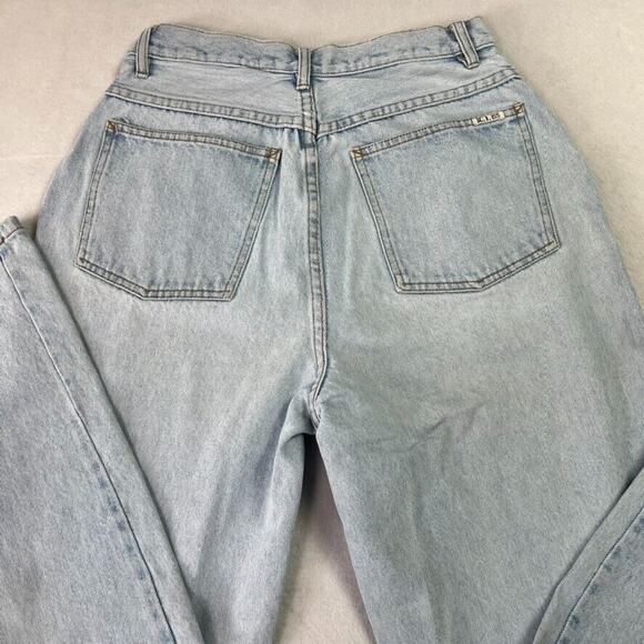 BILL BLASS Mom Jeans Womens 10 Light Wash High Rise 100% Cotton Retro 80s Vtg - Picture 12 of 13